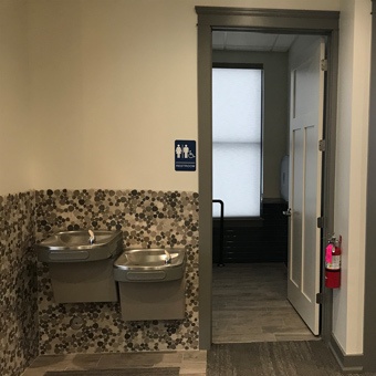 restrooms for patients